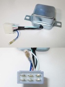 IC ボルテージレギュレーター①  今までの機械式(チリル式)からＩＣ式にバージョンアップ 電圧は機械式よりも安定 どのような状況下でも電圧変動がかなり小さくなります コネクターの形状をご確認ください 全てのKE.TE系の車両に適合　5,500円(税抜)